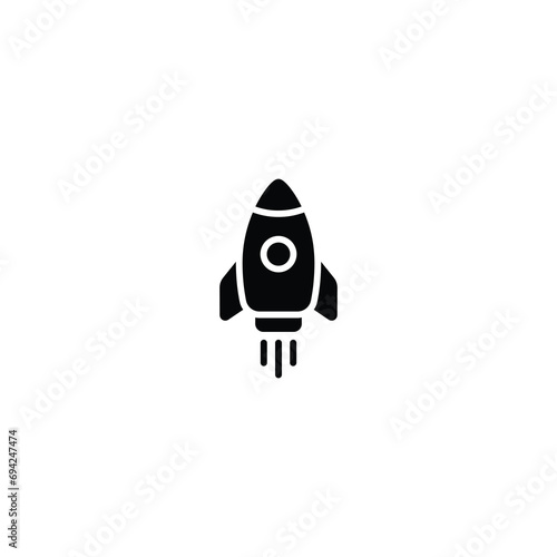 Rocket icon, rocket sign vector for web site Computer and mobile app