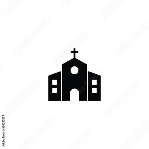 church icon, church sign vector for web site Computer and mobile app