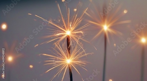 glowing sparkler on blurred background  happy new year background  happy New Year background with glowing sparklers