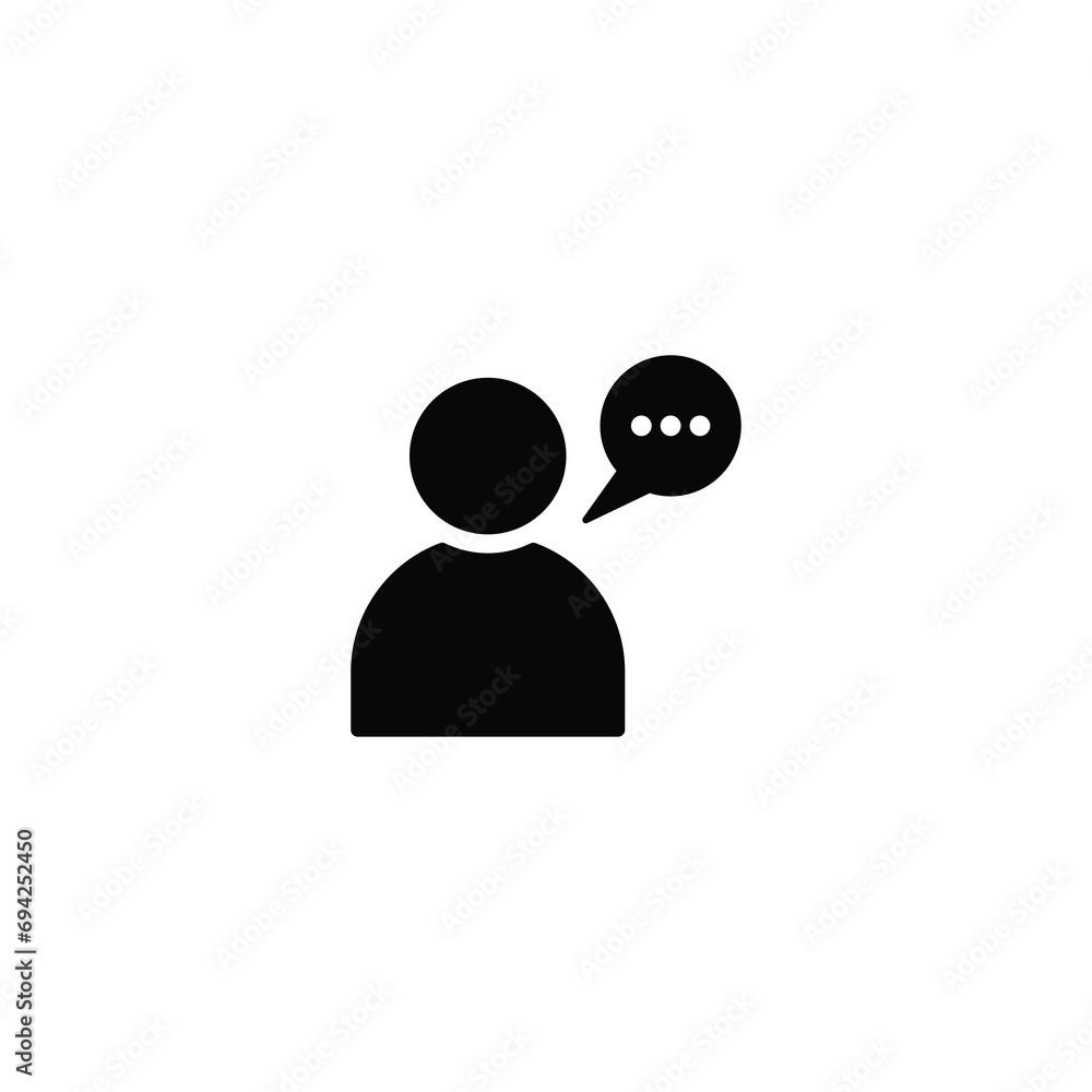 Speaking people icon, Speaking sign vector for web site Computer and mobile app Speaking people icon, Speaking sign vector for web site Computer and mobile app