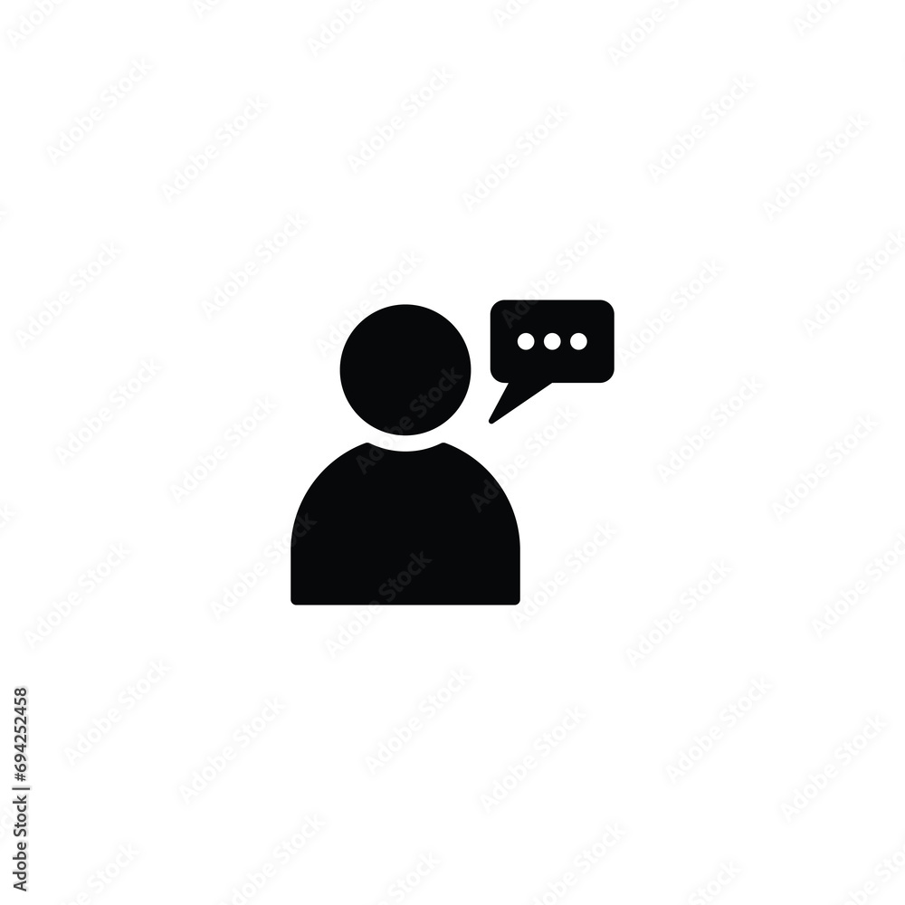 Speaking people icon, Speaking sign vector for web site Computer and mobile app Speaking people icon, Speaking sign vector for web site Computer and mobile app