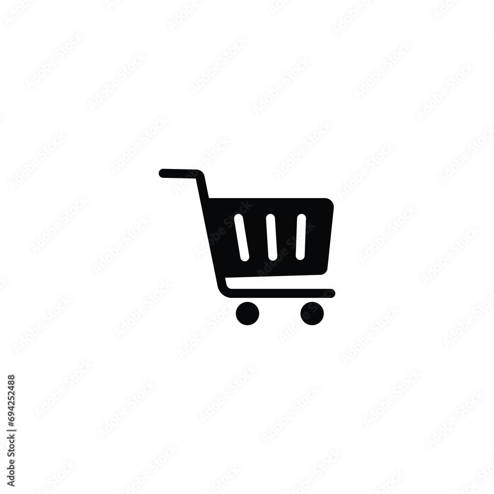 Shopping cart icon, trolley sign vector for web site Computer and mobile app Shopping cart icon, trolley sign vector for web site Computer and mobile app
