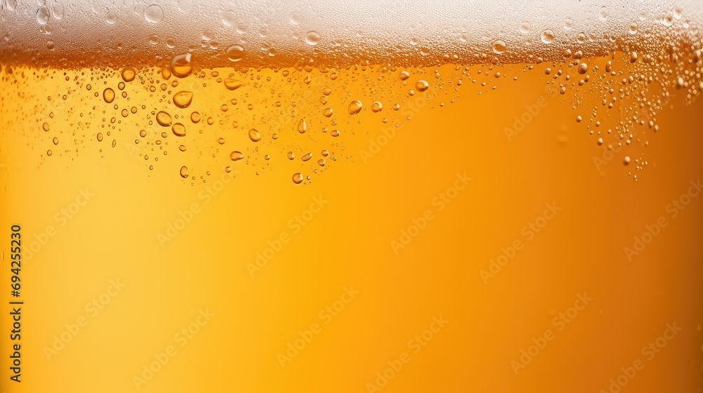 glass of beer with bubbles glass of beer with bubbles