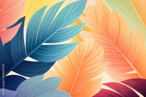 Tropical leaves background