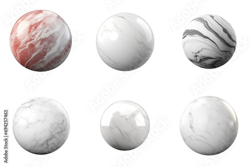3D Marble ball clip art