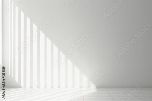 Natural light windows and shadow overlay on wall paper.