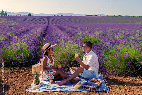 Billede på lærred Valensole Provence France, a colorful field of Lavender in bloom Provence Southe