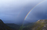 Ayala Valley. Rainbow in the valley of Ayala and upper Nervión besieged between Bizkaia and Araba, autonomous community of Euskadi.