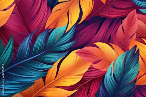 Tropical leaves background