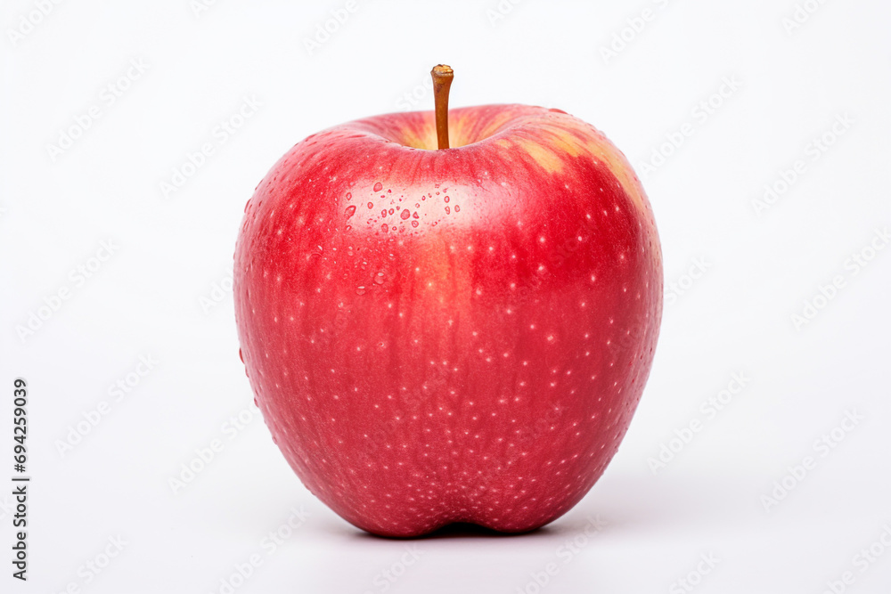 Red apple on white background Red apple on white background