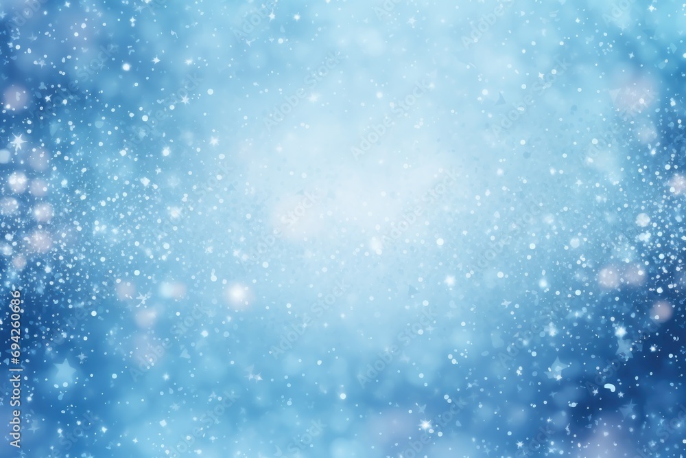 Winter blue sparkles background glitter