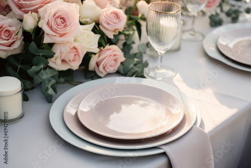 table setting for a wedding