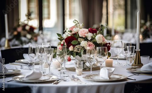 wedding table setting