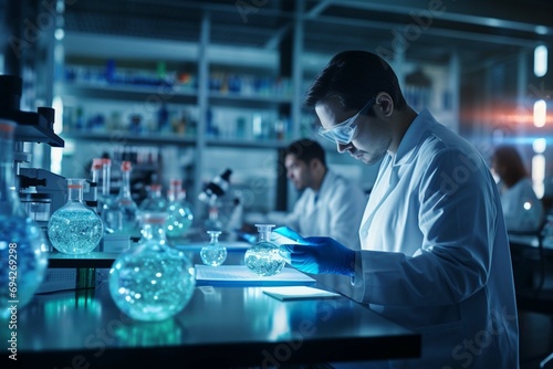 scientist working in laboratory