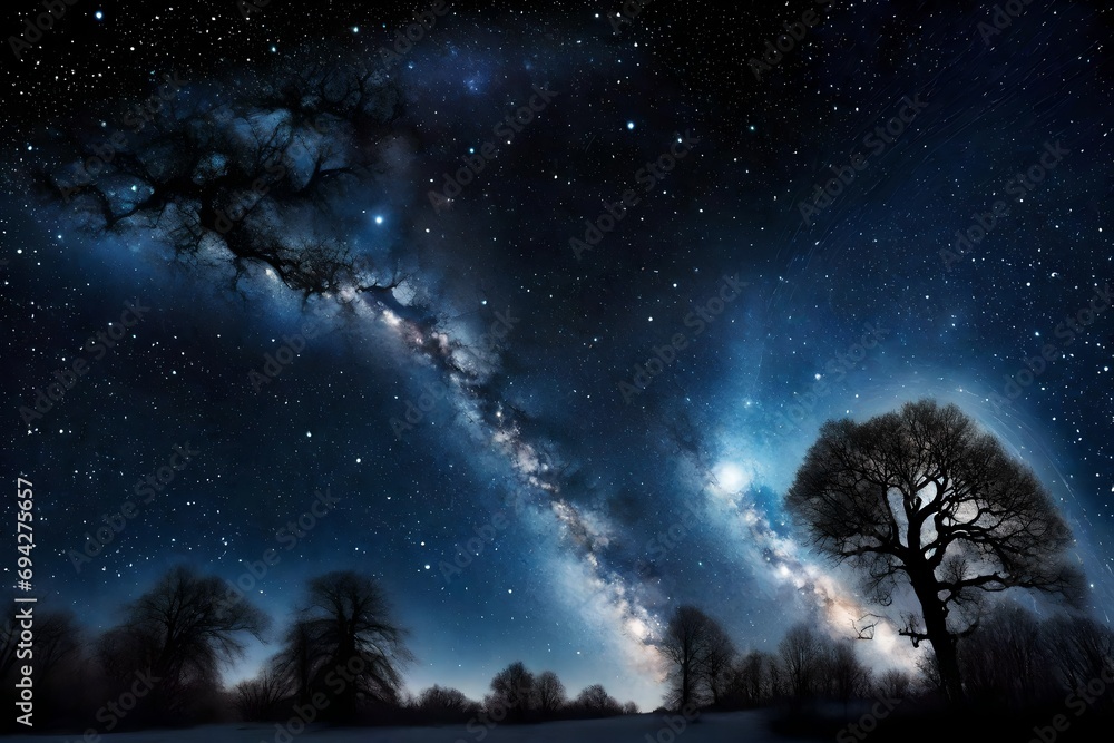 Naklejka premium sky with stars