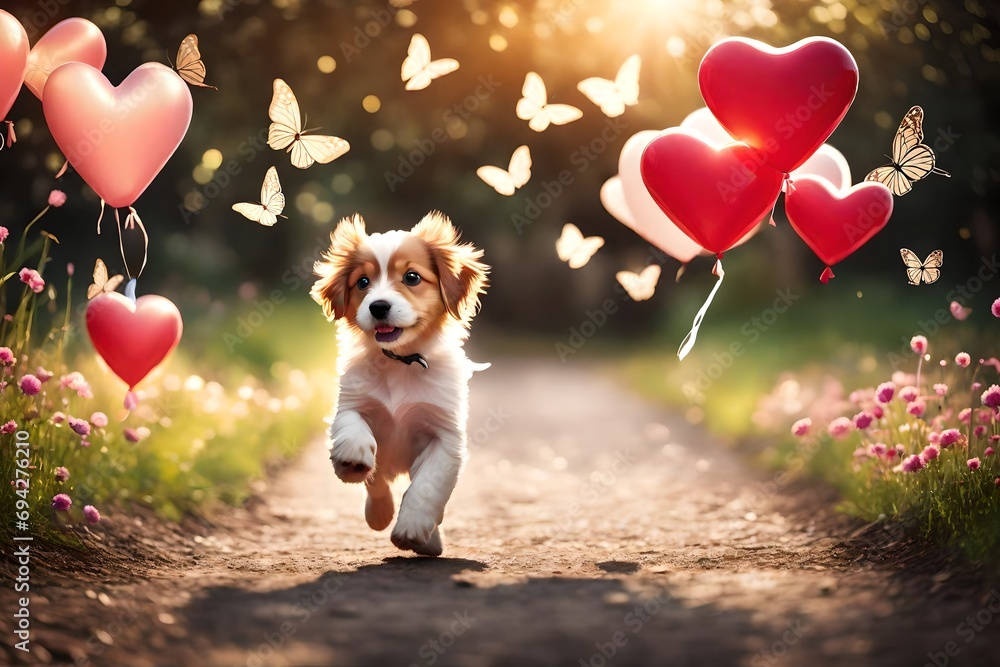 dog and heart