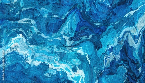 Abstract blue water painted background.