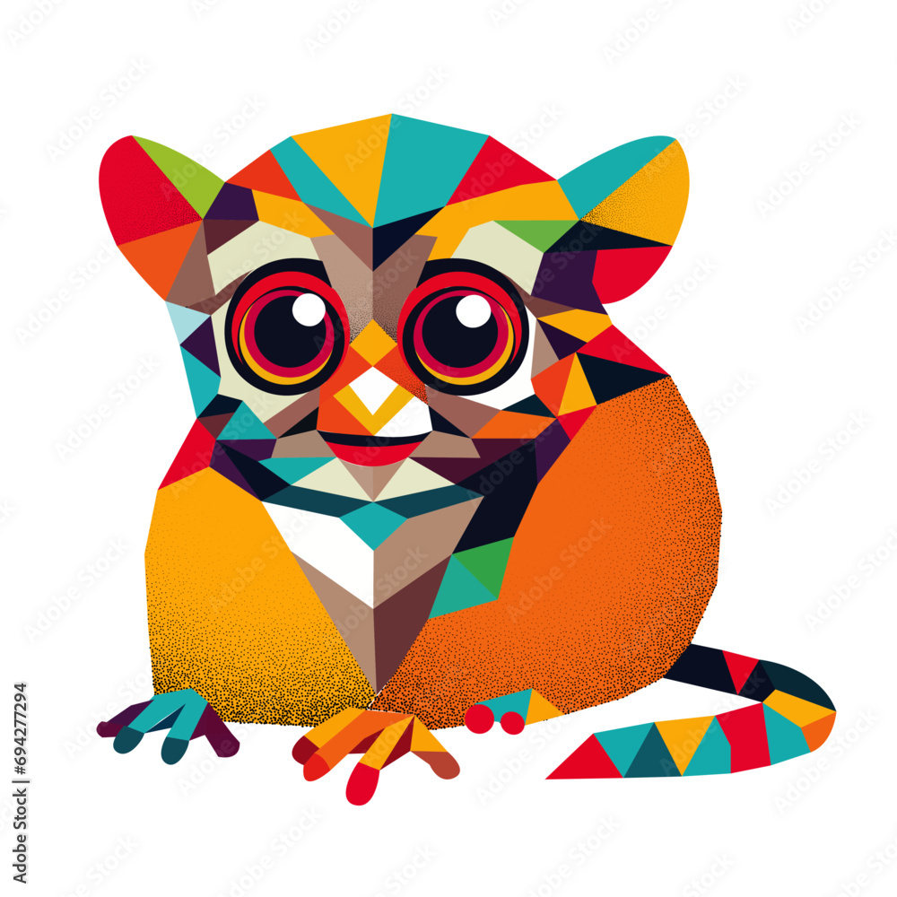 Majestic Miniature: Vector Portrait of the Elusive Philippine Tarsier ...