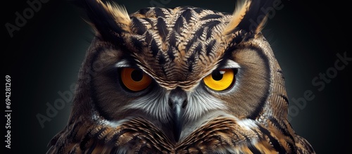 Field-dwelling Eagle Owl.