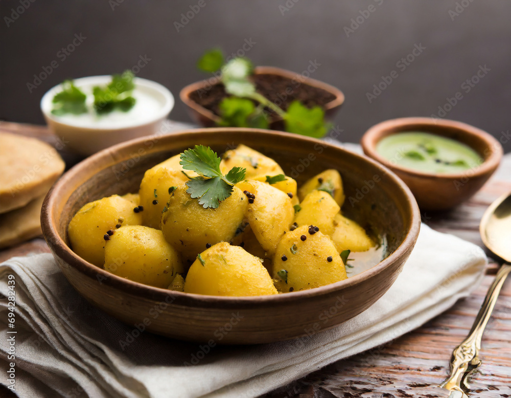 jeera aloo is a indian main course dish which goes well with hot puris, chapatti, roti or dal jeera aloo is a indian main course dish which goes well with hot puris, chapatti, roti or dal