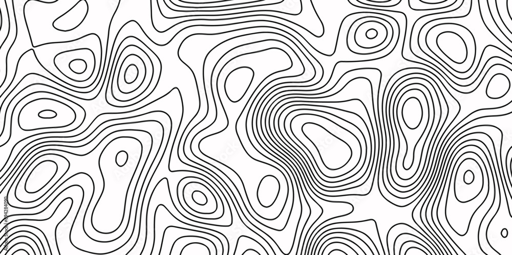Abstract Topographic Map in Contour Line Light stripes on a white background Geographic Abstract Grid. Line Topography Map Contour Background illustrations of maps