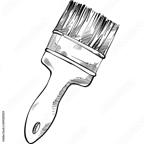 paintbrush handdrawn illustration