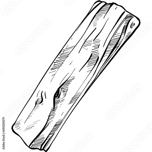 wood handdrawn illustration