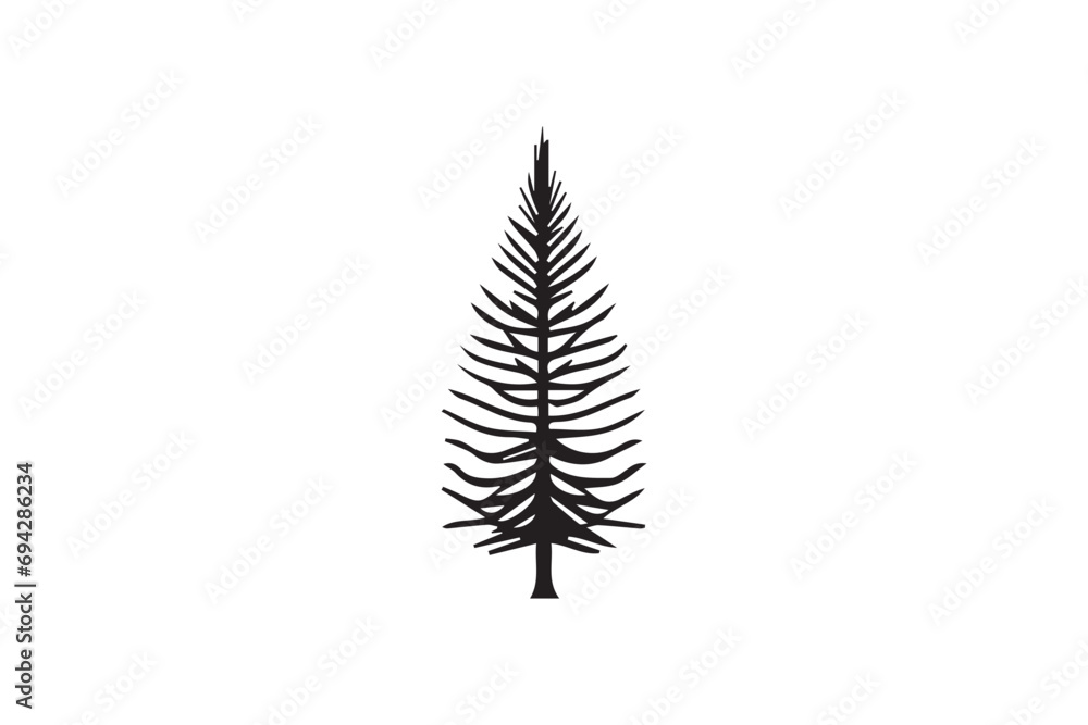 Christmas tree silhouette png vector Christmas tree silhouette png vector