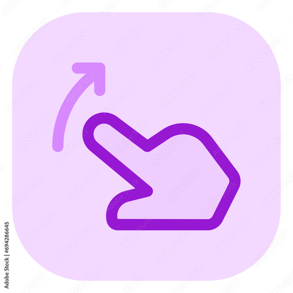 Editable one finger slide right vector icon. Part of a big icon set family. Perfect for web and app interfaces, presentations, infographics, etc Editable one finger slide right vector icon. Part of a big icon set family. Perfect for web and app interfaces, presentations, infographics, etc