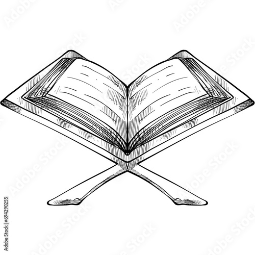 Quran handdrawn illustration