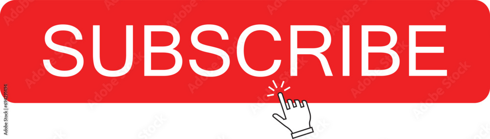 Subscribe Red button | subscribe to channel | Social media | button icon | bell button and hand cursor Subscribe Red button | subscribe to channel | Social media | button icon | bell button and hand cursor