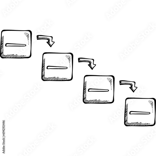 software developer handdrawn illustration