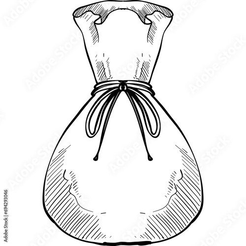 moneybags handdrawn illustration