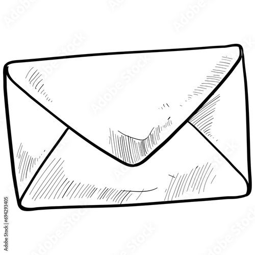 envelope handdrawn illustration