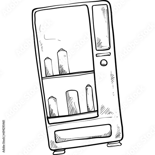 vending machine handdrawn illustration
