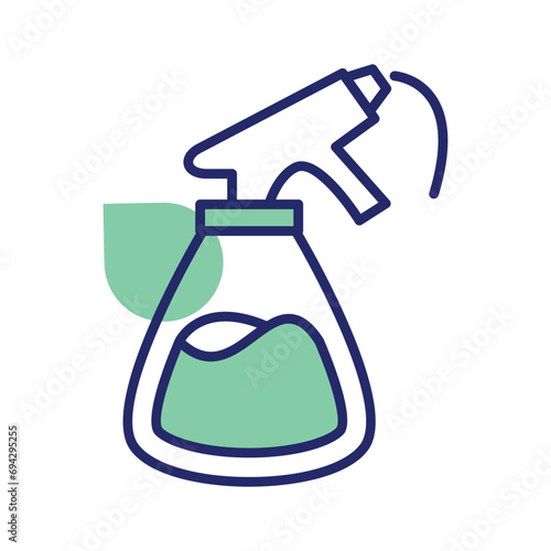 An amazing icon of water spray bottle, cleaning spray bottle vector design