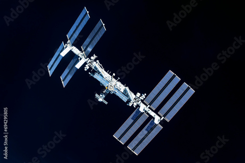 Fototapeta Naklejka Na Ścianę i Meble -  International Space Station. Elements of this image furnished by NASA