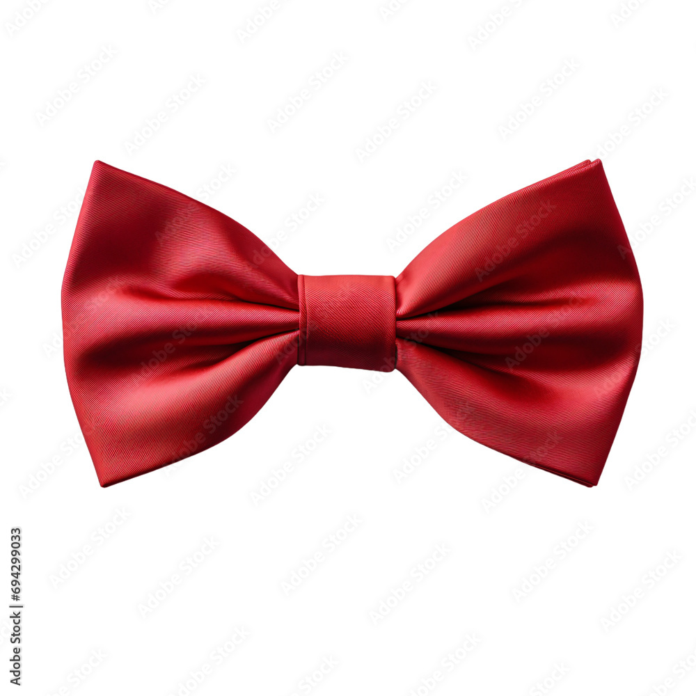 Red bow tie isolated on white Red bow tie isolated on white