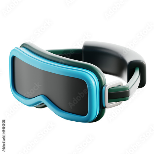 3D Ski Google Illustration