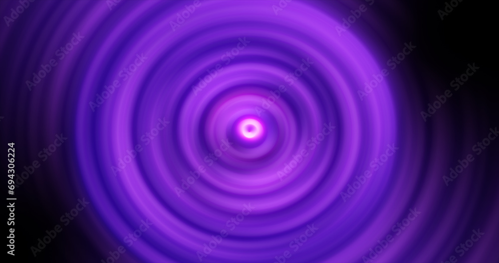 Abstract background of bright purple glowing energy magic radial circles of spiral tunnels made of lines Abstract background of bright purple glowing energy magic radial circles of spiral tunnels made of lines