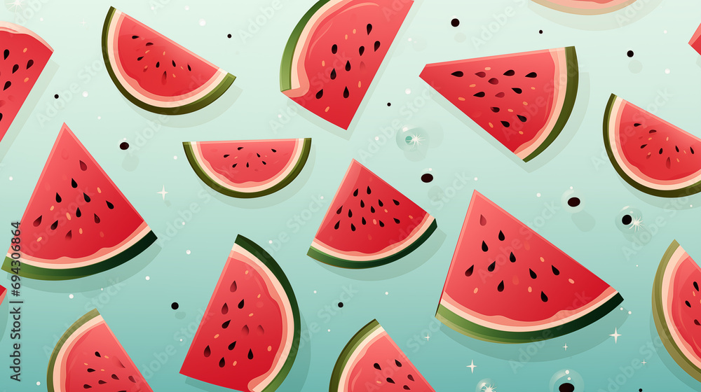 seamless pattern of watermelon seamless pattern of watermelon