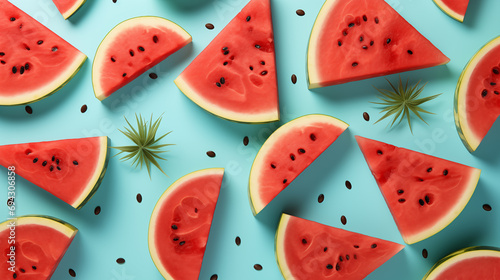 seamless pattern of watermelon