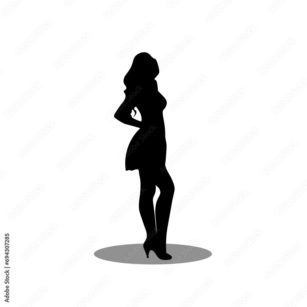 Woman silhouette vector