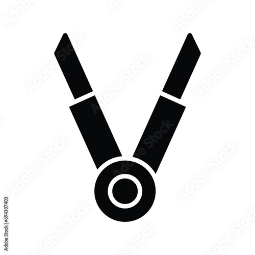 Hair straightener vector design isolated on white background