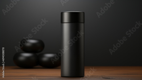 Men matte bottles cosmetic presentation packaging mockup cosmetic products. Cream jar, spray, oil, lotion or shampoo, gel shower, liquid soap, antiperspirant minimalis; Modern-style beauty products