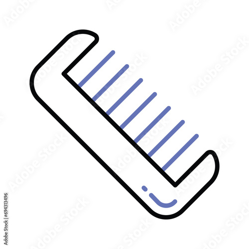 Hair comb vector design, barbershop accessories icon, ready to use