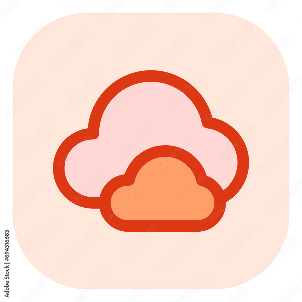 Editable clouds vector icon. Part of a big icon set family. Perfect for web and app interfaces, presentations, infographics, etc Editable clouds vector icon. Part of a big icon set family. Perfect for web and app interfaces, presentations, infographics, etc