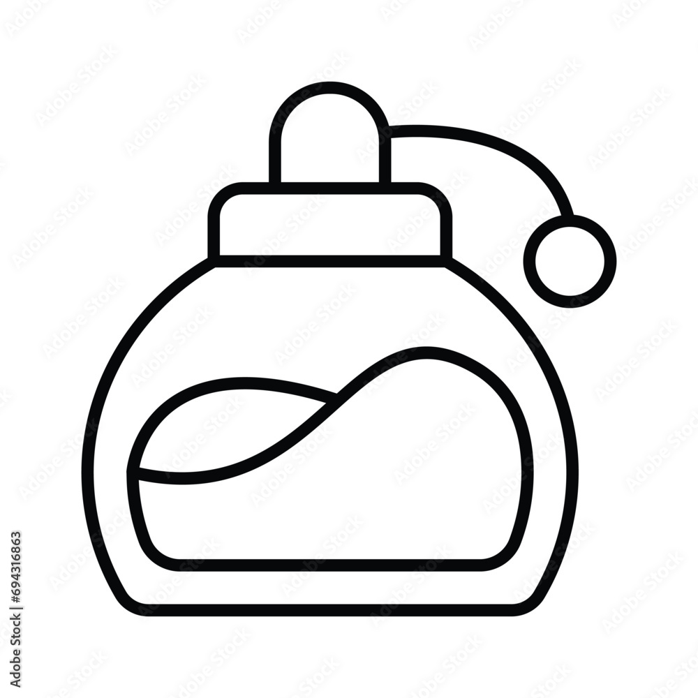Scalable icon of perfume, unique vector of fragrance bottle Scalable icon of perfume, unique vector of fragrance bottle