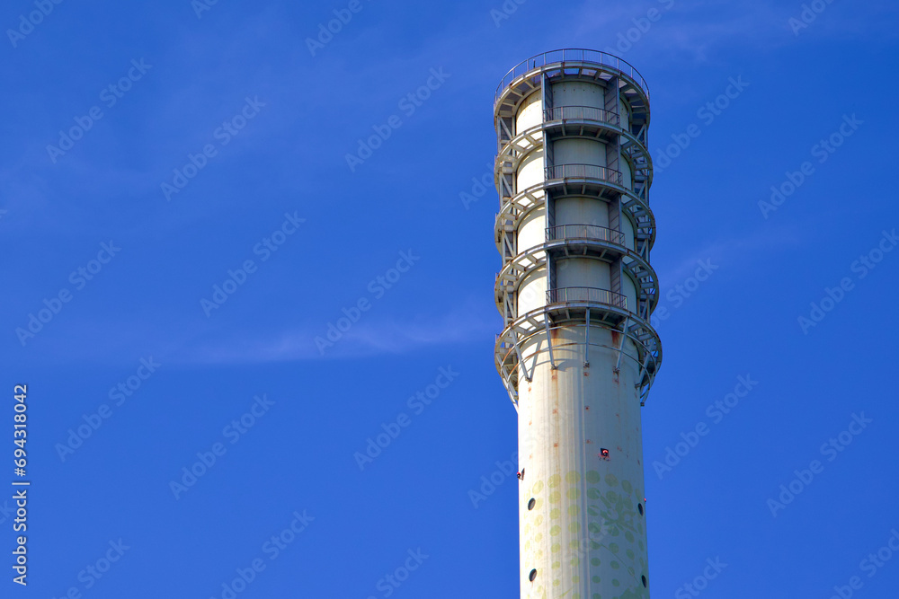 Close-up of Incinerator Exhaust Tower Top