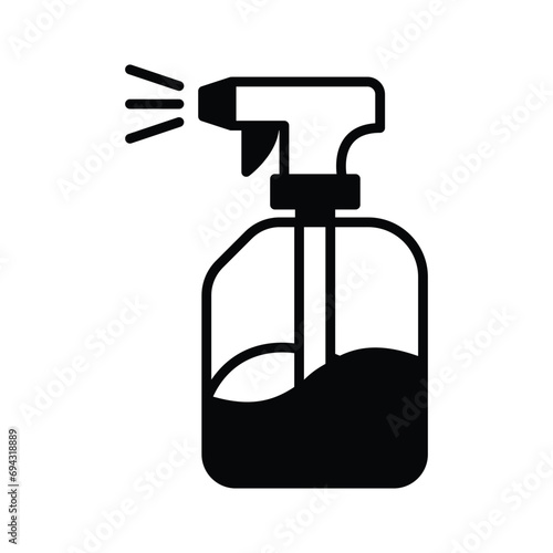 An amazing icon of water spray bottle, cleaning spray bottle vector design